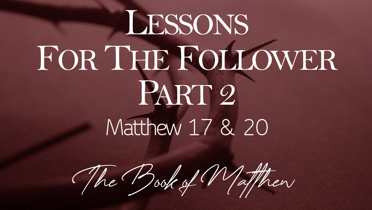 Lessons for the Follower (Part 2)