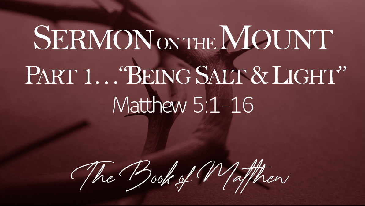 Sermon on the Mount (Part 1)