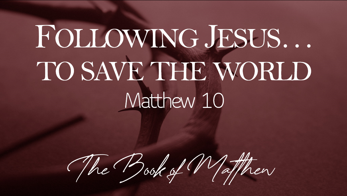 Following Jesus to save the world